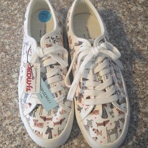 NWT Cynthia Rowley Dog Sneakers